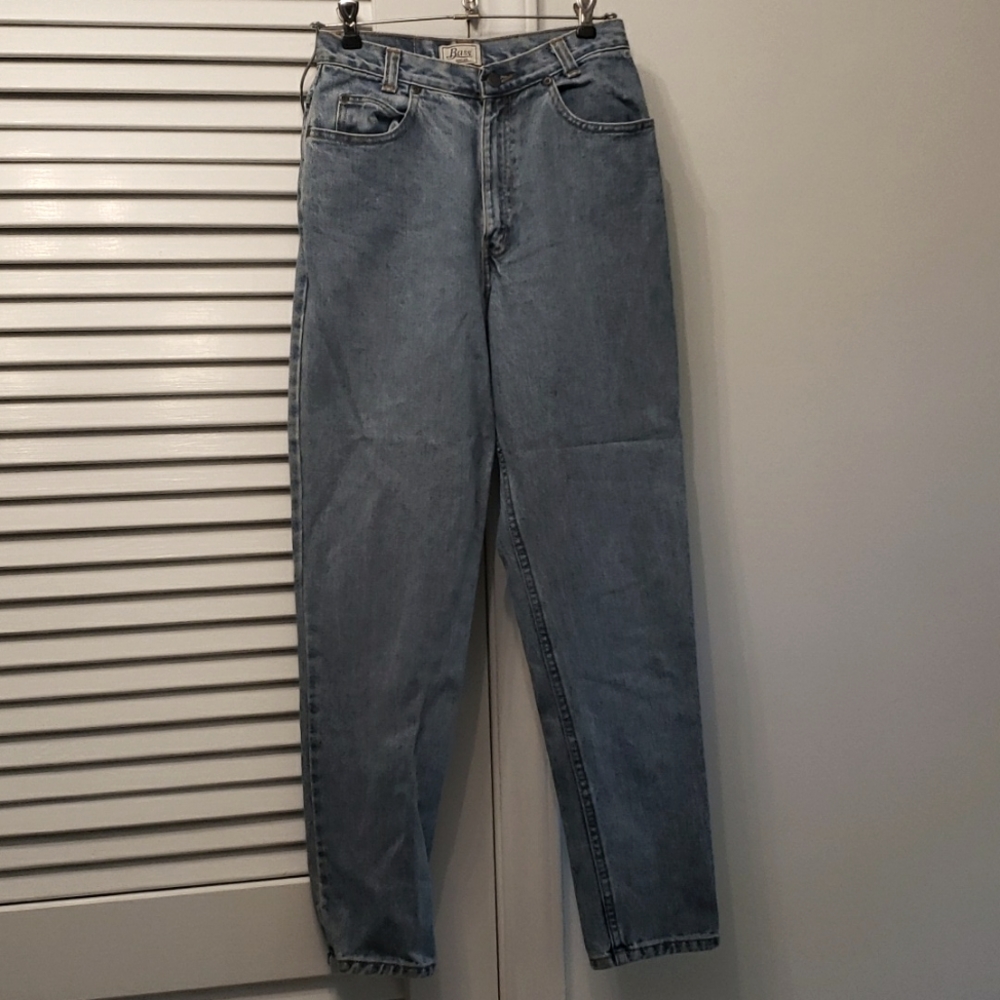 Vintage BASS High Waisted Blue Jeans SZ 6 - 80s Style